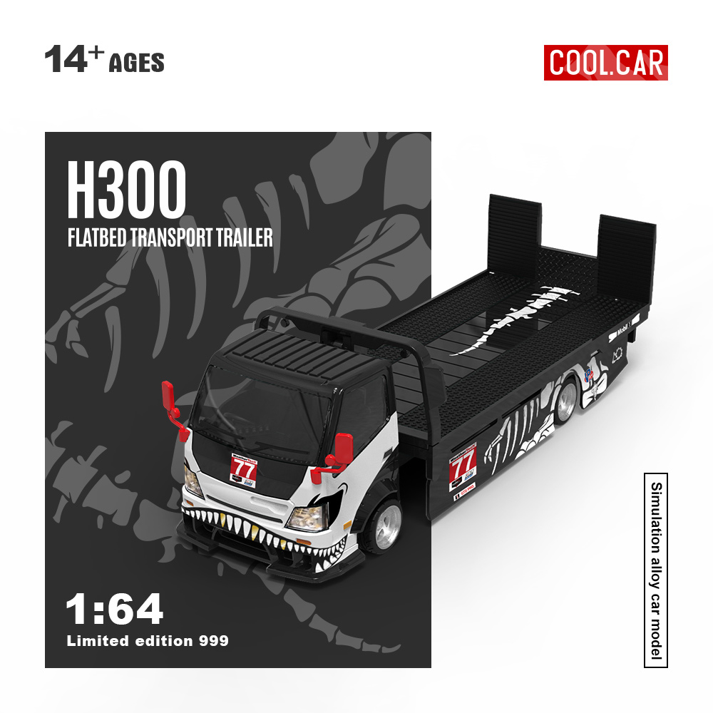 Die Cast Car 1 64 - Cool Car 1:64 H300 Reboque de