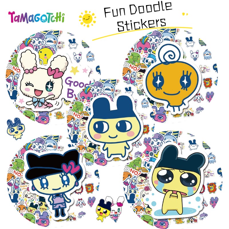 Bandai Model Tamagotchi - Novo Adesivo Criativo Bandai Tamagotchi Mametchi