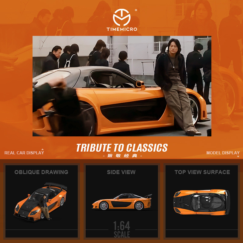 Die Cast Car 1 64 - TimeMicro-TM 1/64 Velozes e Furiosos Mazda