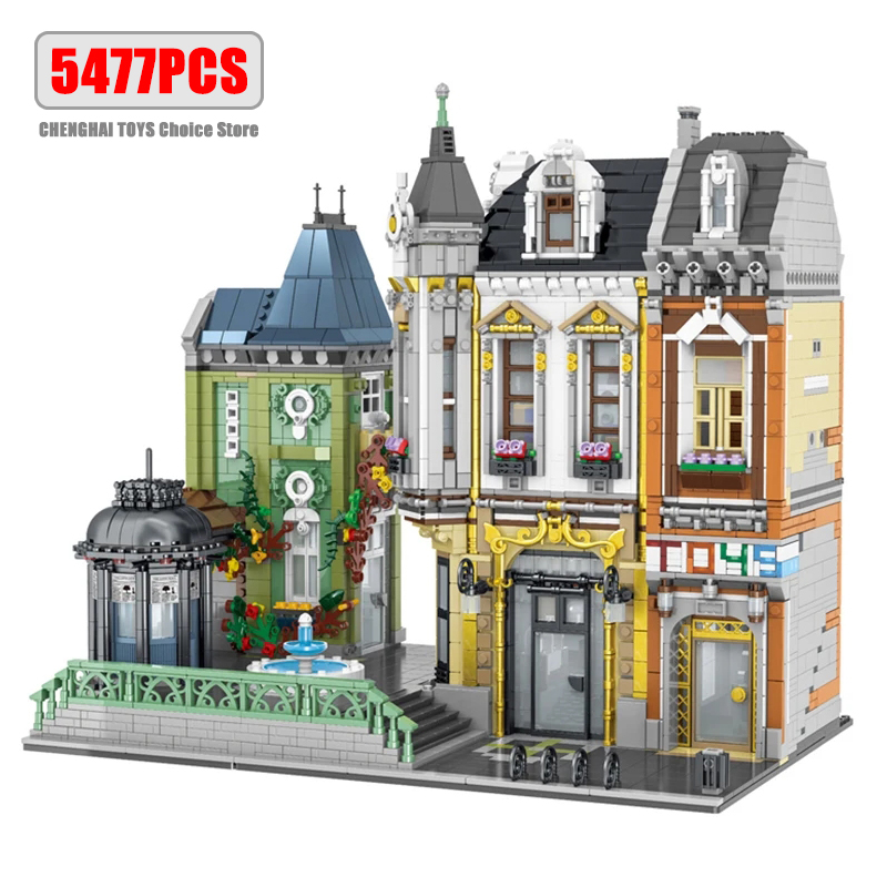 Lego Set City - URGE-Blocos de Construção Street View para