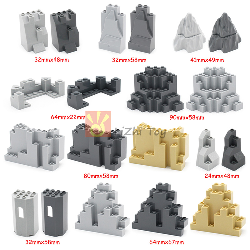 Lego Set Creator - Moc tijolos castelo montanha rockery jardim