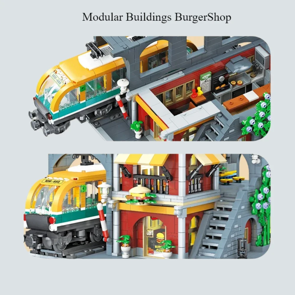 Burgershop conjuntos de blocos - Lego Set City avaliação e preço