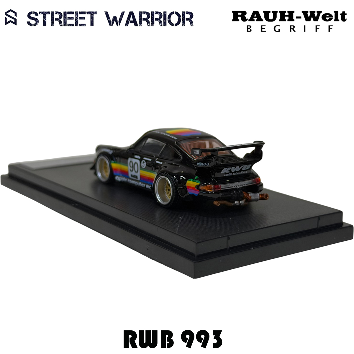 SW Em Estoque 1:64 RWB 993 Bla - Die Cast Car 1 64 avaliação e preço